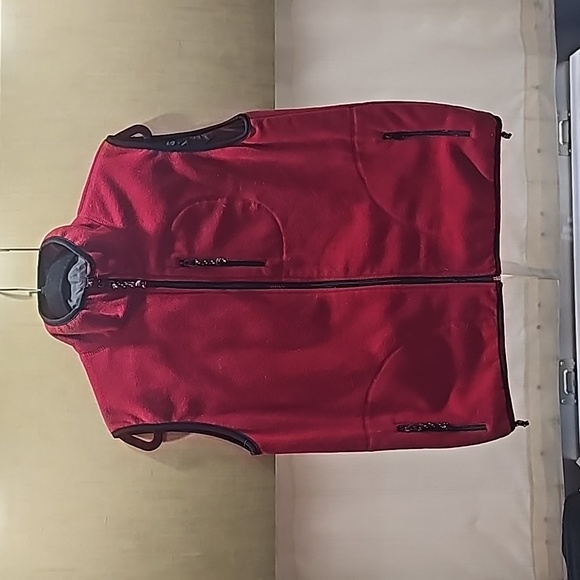 Reversible Free Country Red Gray Vest - Picture 1 of 4